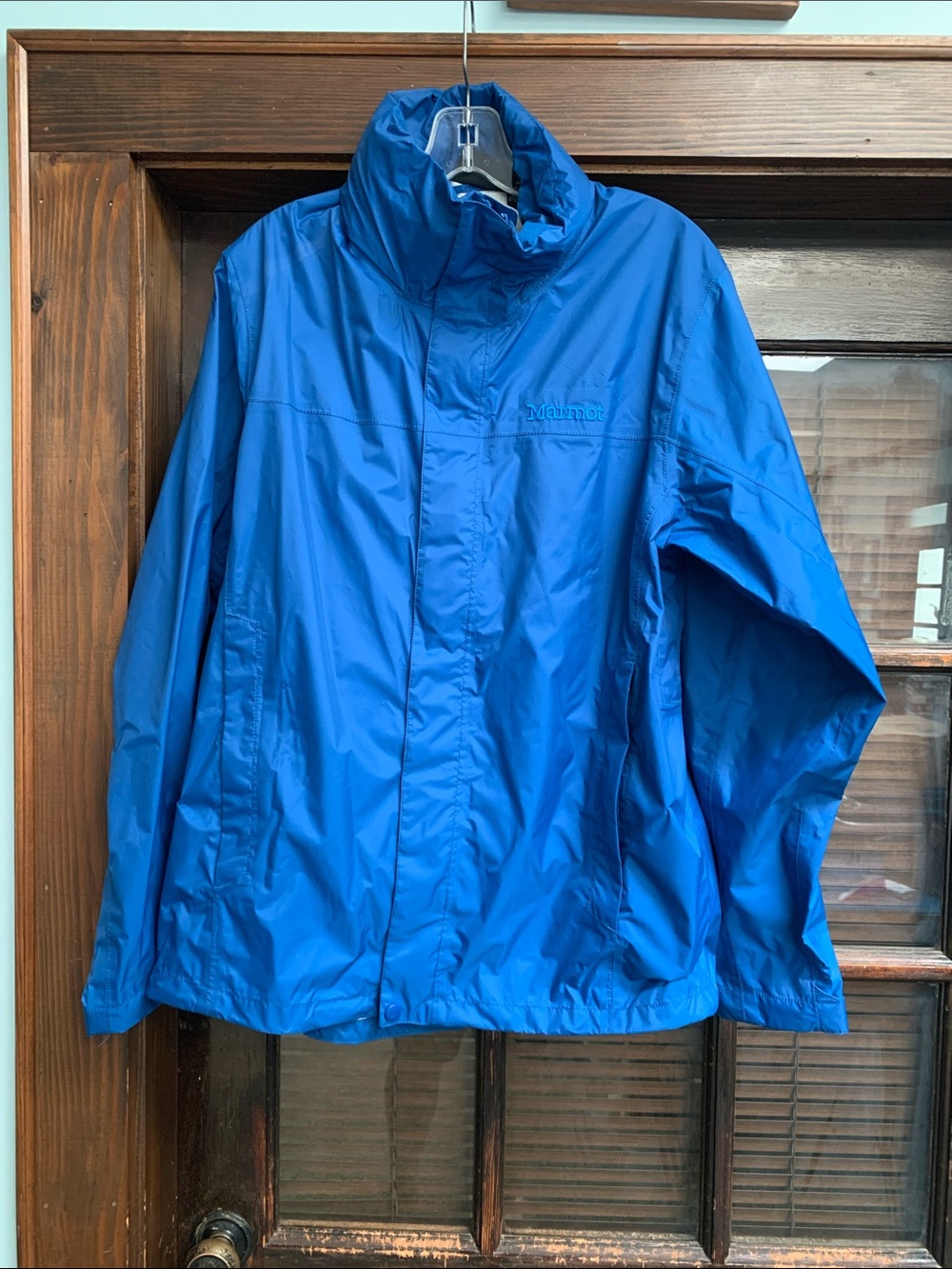 Marmot Men's precip Blue Packable Rain Jacket